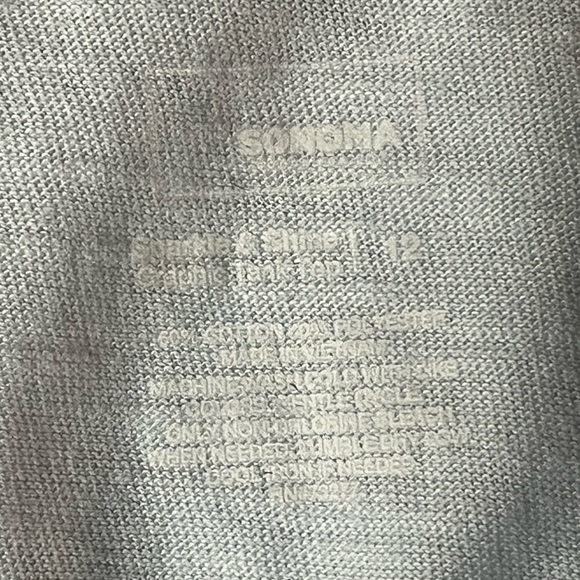 Sonoma Girls Tie Front Unicorn T-Shirt. Girls Tee Size 12 Light Blue Tee Kohl's - Picture 4 of 6